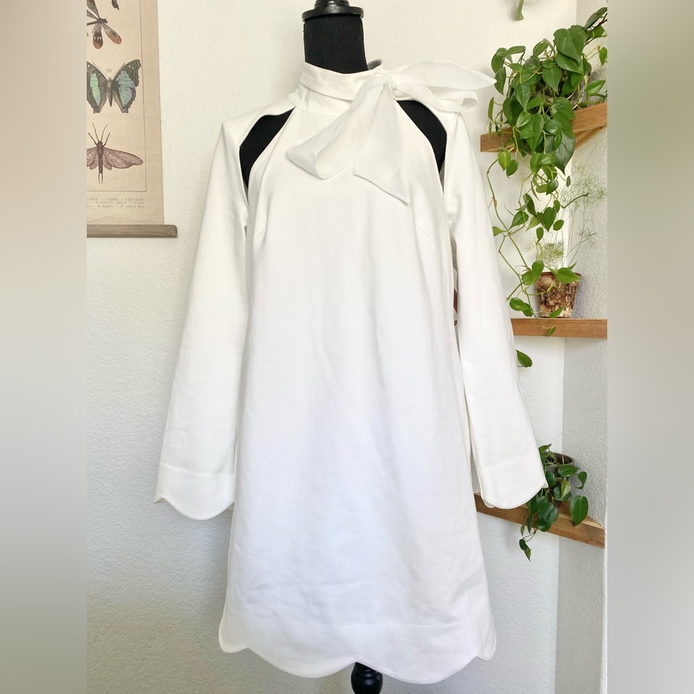 BHLDN White Long Sleeve Wedding Dress